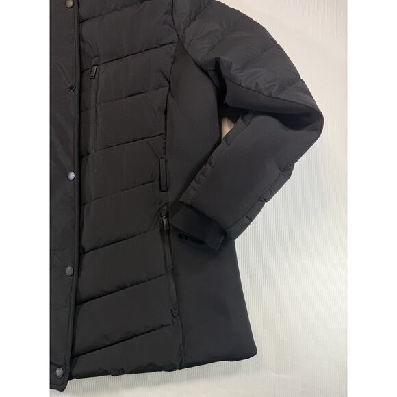 London Fog Womens Coat Black XXL Puffer Faux Fur Detachable Hood Jacket - Picture 3 of 9